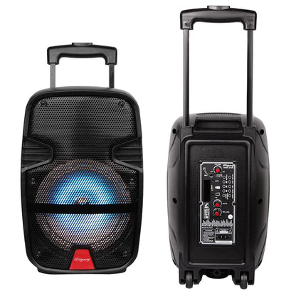 Caixa de Som Portátil Bluetooth Sem Fio 3000 Watts para Festas com Microfone e Controle Remoto, Subwoofer de 8 polegadas, Áudio Grande de Alta Qualidade