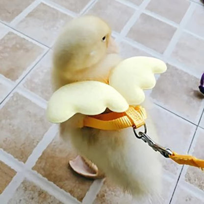 Cute Wing Duck Leash Pet Cat Harness Safety for Puppy Dog Kitten Adjustable Walking Towing Rope Pet Supplies, Small Animals