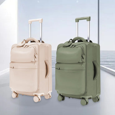 Mala de Viagem Ultra-leve de 20/24/28 polegadas, Grande Capacidade, Pano Oxford, À Prova D'água, Com Rodas, Caixa de Embarque, Senha, Bolsa de Viagem