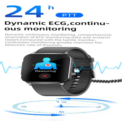 Smartwatch Inteligente 2025 NFC ECG Bomba de Ar Pressão Arterial Oxigênio no Sangue ECG+PPG Chamada Bluetooth NFC Para Homens e Mulheres Airbag