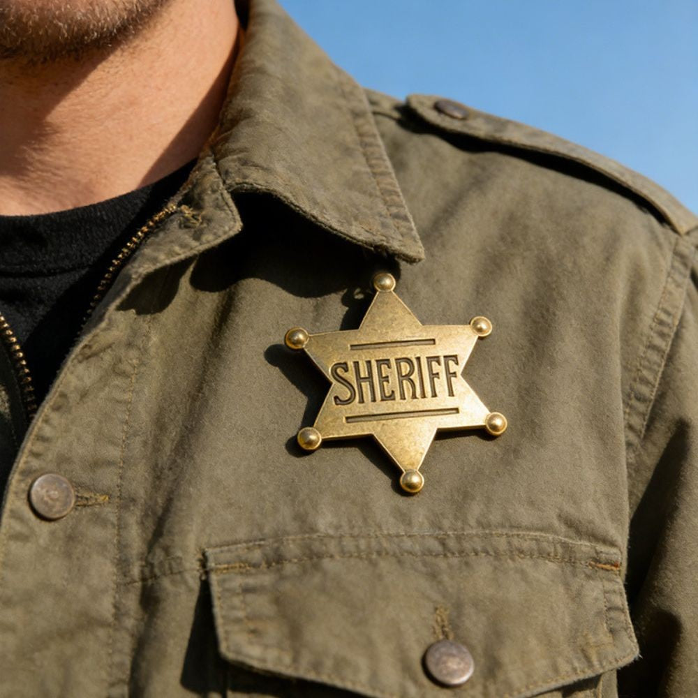 Woody Sheriff Deputy Badges Cosplay Props Metal Sheriff Brooch 2026 Movie Story Cowboy Decor Favors Supplies Halloween Gifts