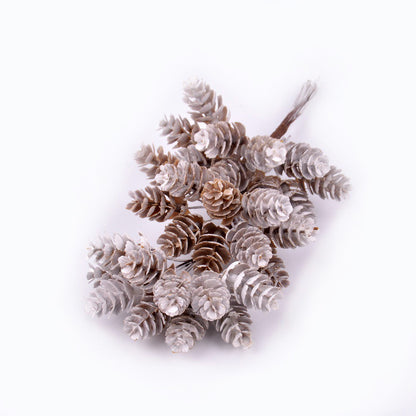 6/10 Pieces Mini Pine Cone Christmas Decoration Simulation Pine Cone Artificial Plant Home Decoration Supplies