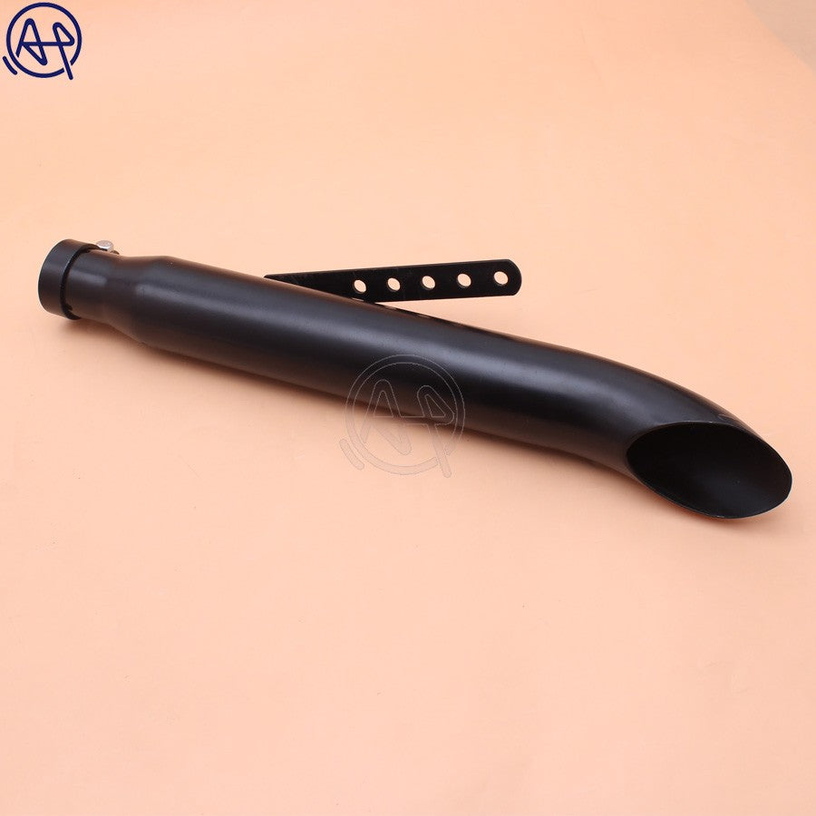 Universal Motorcycle Chrome/Black Cafe Racer Exhaust Pipe Muffler Tail Tube  muffler For Harley Bobbers /Honda CRF230F CRF150F