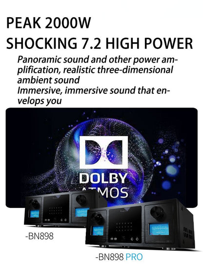 Conjunto de áudio Bluetooth de home theater com rede inteligente e 7.2 canais Balenald Dolby Atmos de última geração