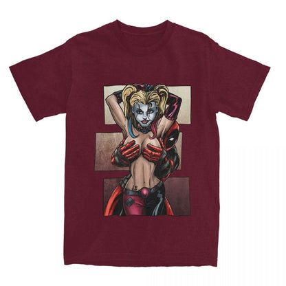 Men Women's T-Shirts Deadpool Is No Joke Funny Pure Cotton Tee Shirt Short Sleeve T Shirts Crew Neck Clothes Gift Idea