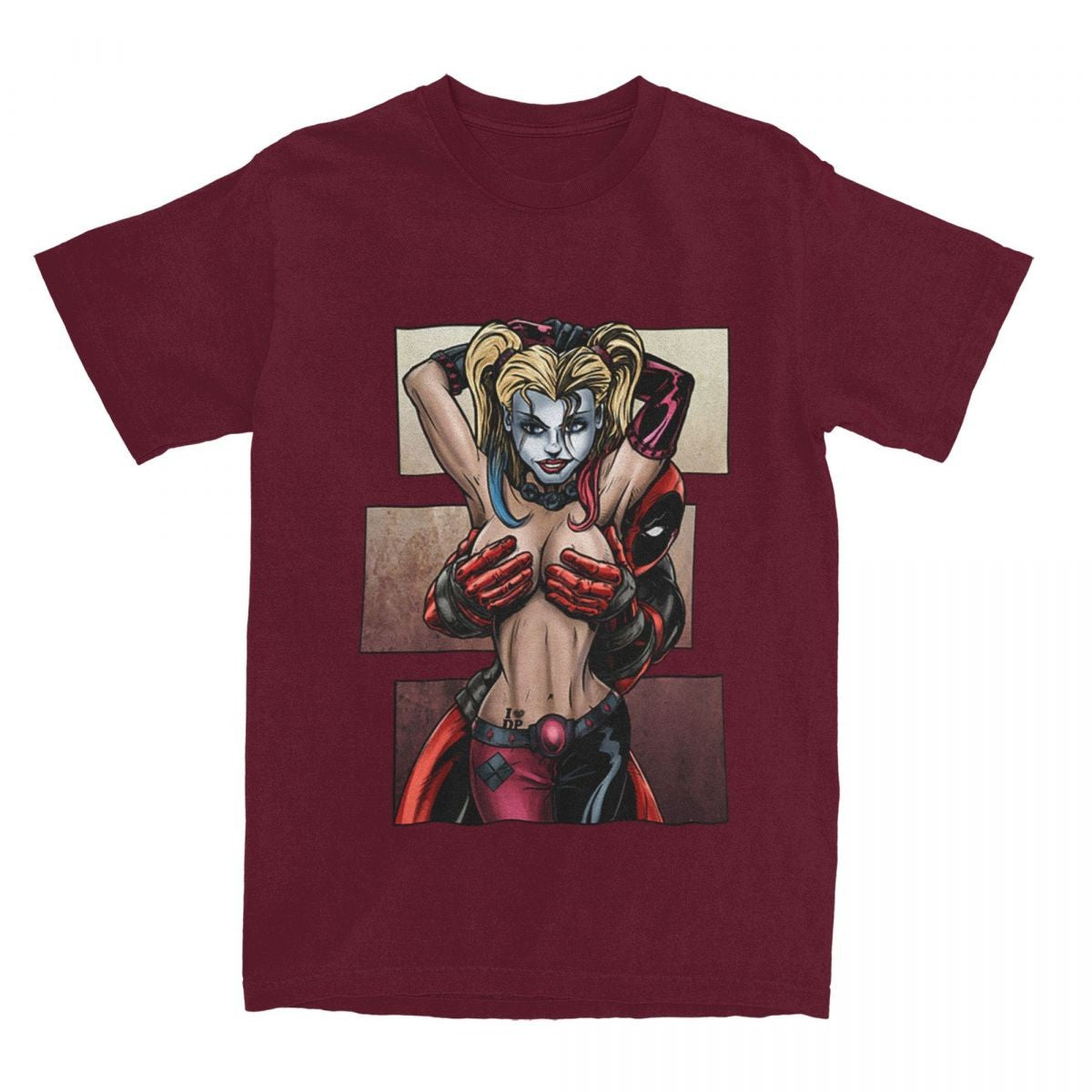 Men Women's T-Shirts Deadpool Is No Joke Funny Pure Cotton Tee Shirt Short Sleeve T Shirts Crew Neck Clothes Gift Idea