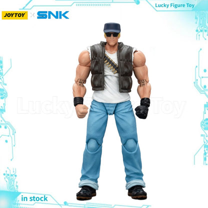 ?Em Estoque?JOYTOY SNK KOF'98UM Lkari Warriors Team Clark Still 1/18 Scale Boneco de Ação Modelo de Brinquedo