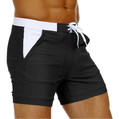 MAGCOMSEN Men's Swimwear Shorts Summer Quick Dry Swimming Trunks Surf Board Shorts Boxer Briefs Swimsuit Beach Sunbathing Shorts