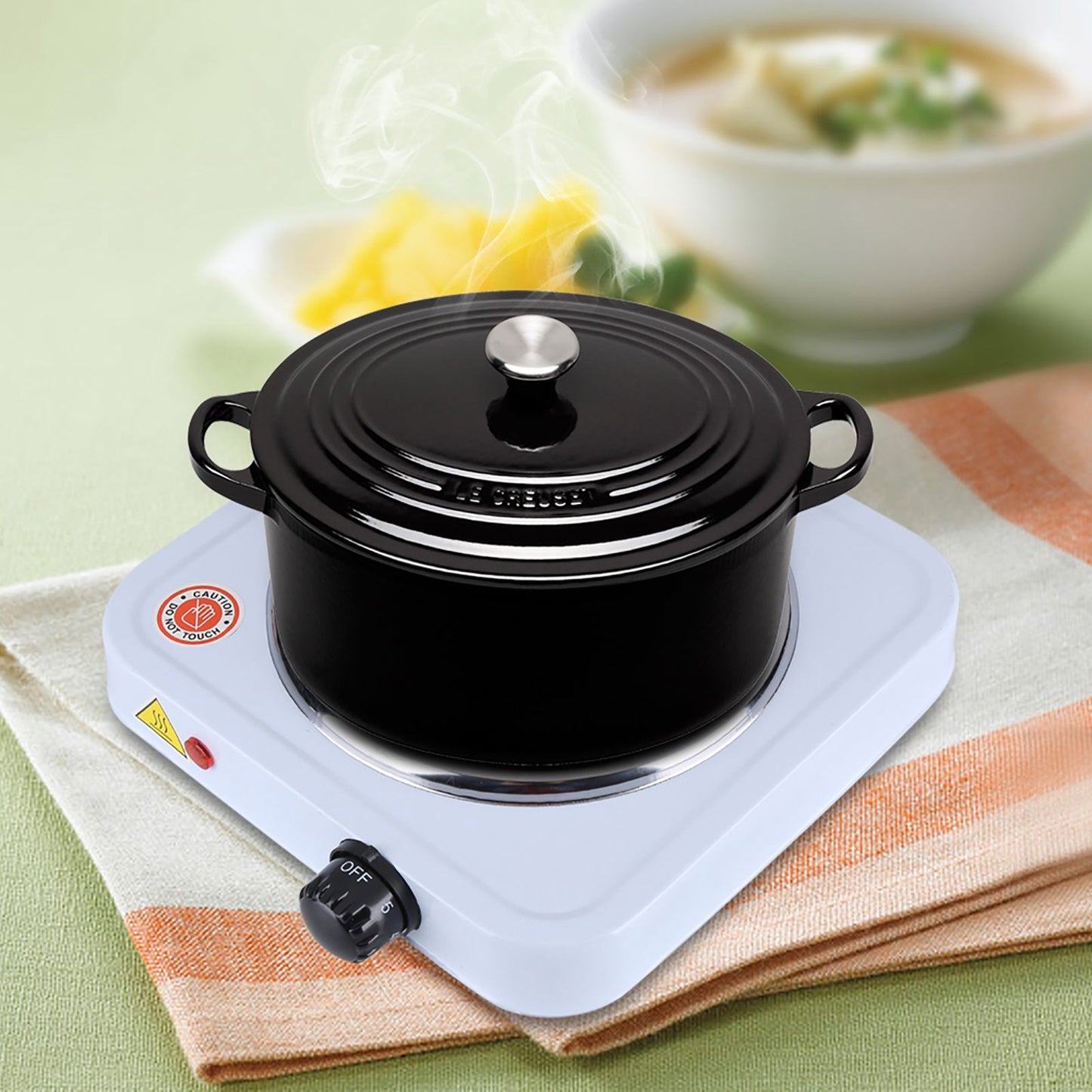 Fogão Elétrico 1000W Queimador Cozinha Aquecedor de Café Chapa Aparelhos de Cozinha Plugue UE 220V
