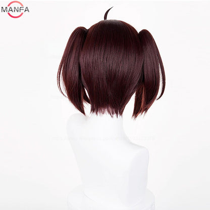 Momo Ayase Ekalun  Cosplay Wig Anime Dandadan Cosplay Short Brown Heat Resistant  Hair Anime Cosplay Wigs + Wig Cap