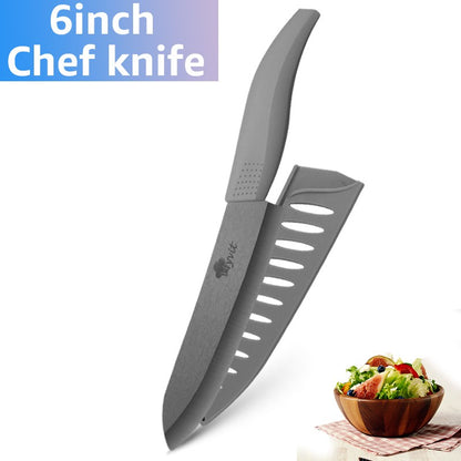 Ceramic Knives Set for Kitchen 3 4 5 6inch Chef Knife Anti-slip Handle Rustproof Blade Fruit Vegetable Slicer Paring Cook Cutter