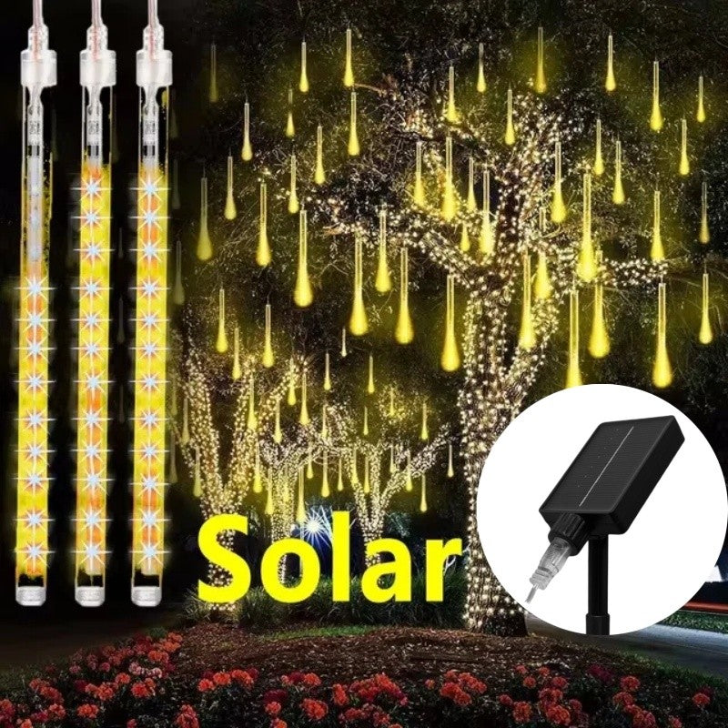 30/50cm Solar LED Meteor Shower Light Holiday String Light Waterproof Fairy Garden Decor Outdoor Led Street Garland Christmas