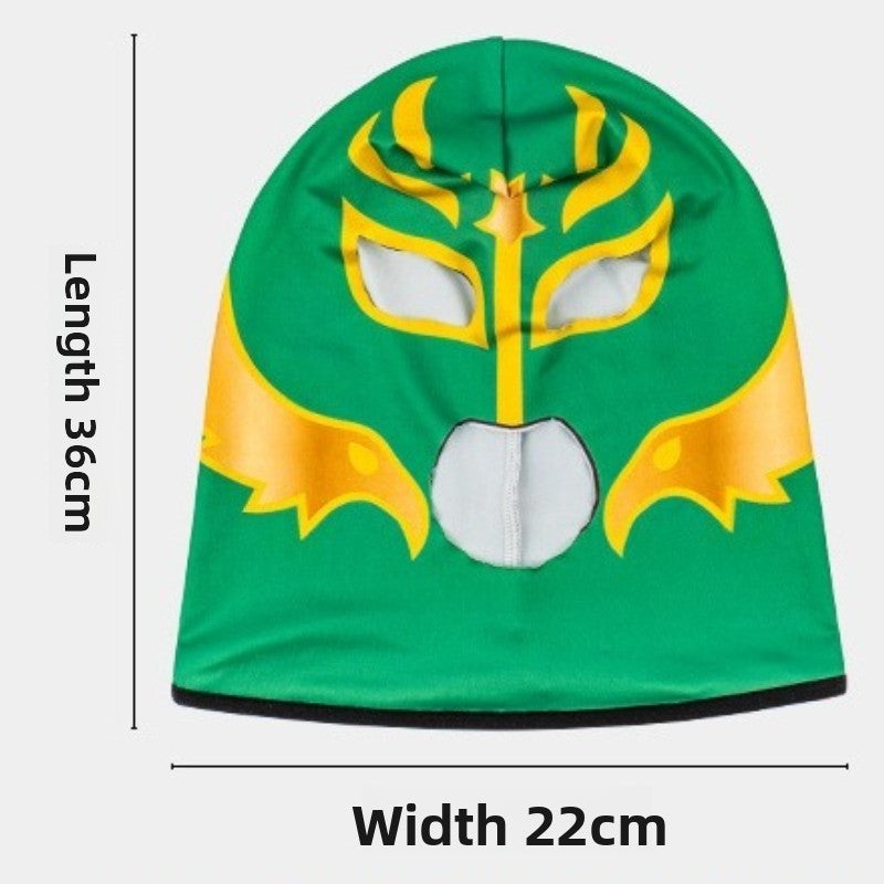 Boxing Mask Wrestling Mask Elastic Milk Silk Mask Lycra Fabric Print Halloween Party Dress Up Costume Party Mask