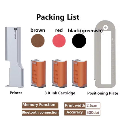 Coffee Latte Art Inkjet Printer EVEBOT for Bakery Coffee Shop Pubs Handheld Printers HD Printing On Food With Positioning Plate