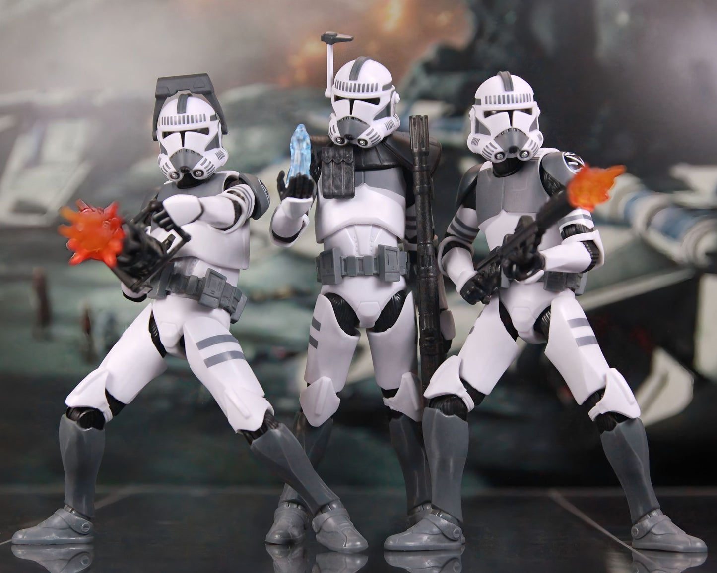 New Body(JOV3.0) - Star Wars 104th Trooper Wolf Pack Boost Sinker Comet Kamino ARC Trooper Grey Team 6" Boneco Articulado Brinquedos de Clone