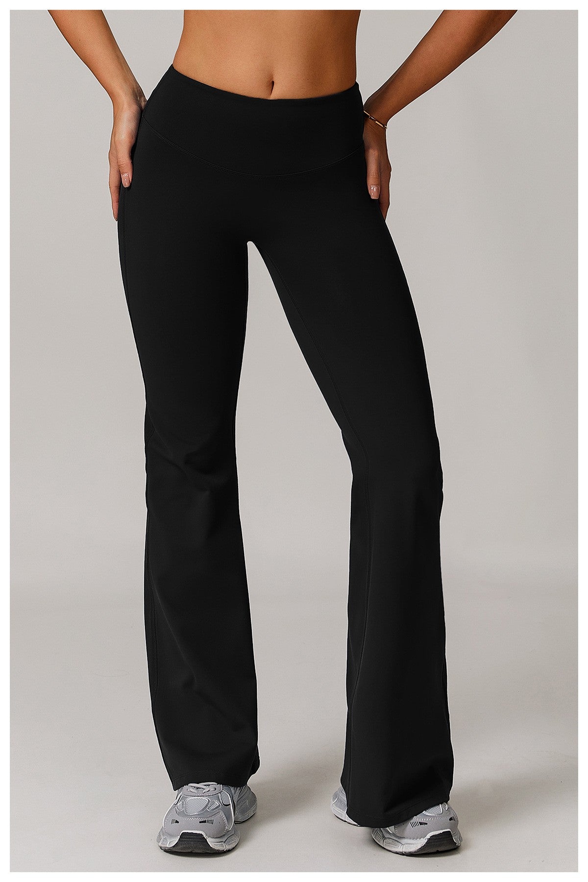 High Waist Wide Leg Pants Leggings Women Tights Fitness Bell-bottoms Yoga Elastic Leggings Push Up Gym Workout Flared Pants