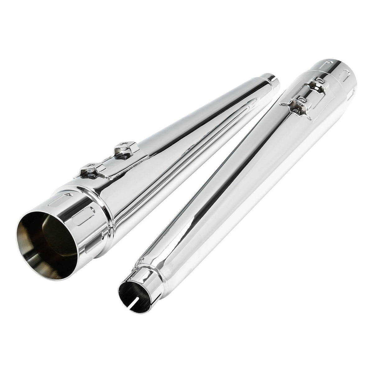 Motorcycle 4" Slip-on Mufflers Exhaust Pipes For Harley Touring Electra Street Glide 1995-2016