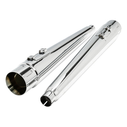 Motorcycle 4" Slip-on Mufflers Exhaust Pipes For Harley Touring Electra Street Glide 1995-2016