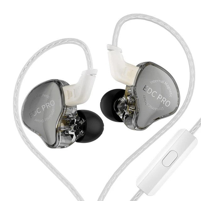 KZ EDC PRO IEM Earphones HIFI Bass In-ear Wired Headphones Dynamic Driver Monitor Earbuds with Detachable Audio Cable KZ EDX PRO
