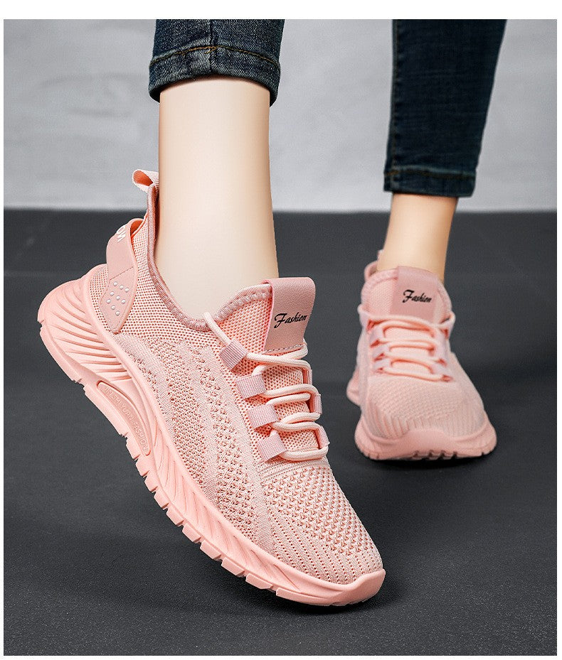 ?Sapatos Femininos Verão 2025 Tênis Casual Malha Respirável Leve Acessível Frete Grátis?