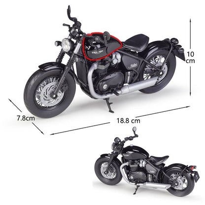 WELLY 1:12 Triumph Bonneville Bobber Miniatura de Liga de Motocicleta de Brinquedo Simulação de Brinquedo de Metal Fundido de Motocicleta para Crianças