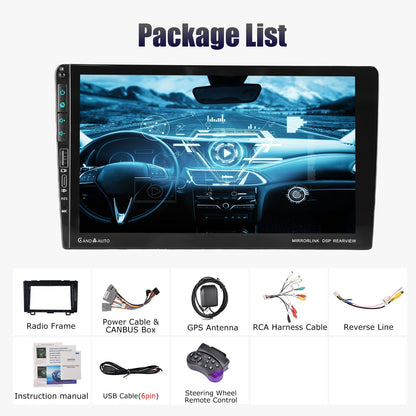 4+64G For Honda CR-V CRV 2007-2011 Android14 Carplay 9" Car Stereo Radio WiFi BT USB GPS Navigation IPS Touch Screen FM/RDS SWC