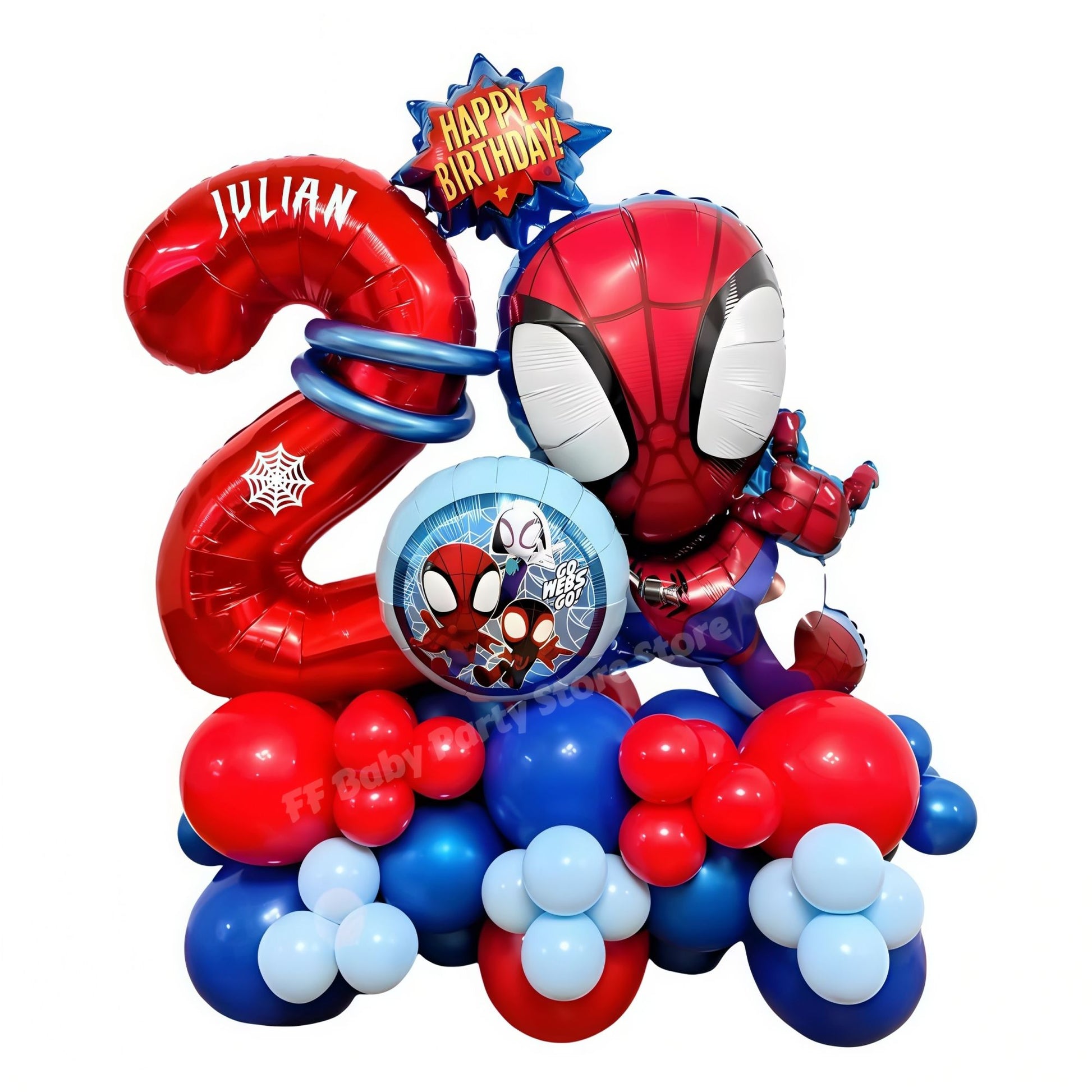 Spidey Giant Balloons Red Spider Aluminum Foil Balloon Superhero Birthday Party Decoration Party Photo Props Baby Shower Globos