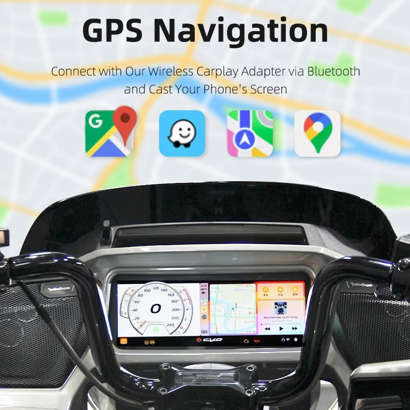Adaptador sem fio Road Faith para Carplay de motocicleta Harley 2023-up 121CVO 2019-2022 117CVO Touring Street/Road Glide para iPhone