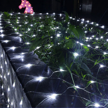 Luzes de corda de rede de LED 8 modos 220V 110V plugue UE/EUA Festival Decoração de Natal Guirlandas Festa de Natal Jardim Ano Novo Casamento