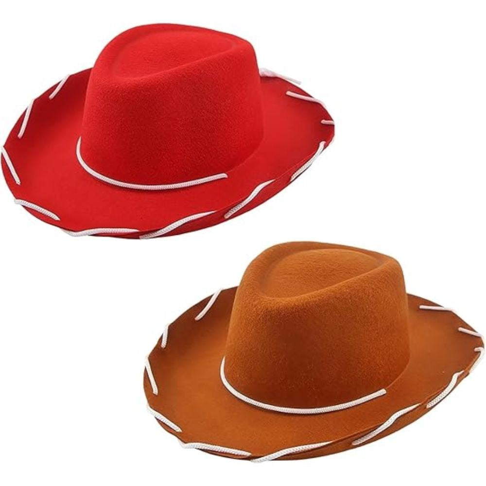 Fantasia Woody Jessie Cosplay Felt Hat Cap Adult Roleplay Props Fancy Dress Up Halloween Carnival Costume Accessories Gifts