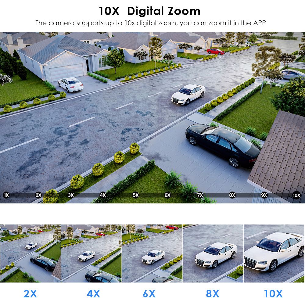 BESDER 8MP 4K10x Hybrid Zoom Dual Lens PTZ IP Camera 3.6+12mm WiFi Human Detection 4MP Audio Security Video Surveillance O-KAM