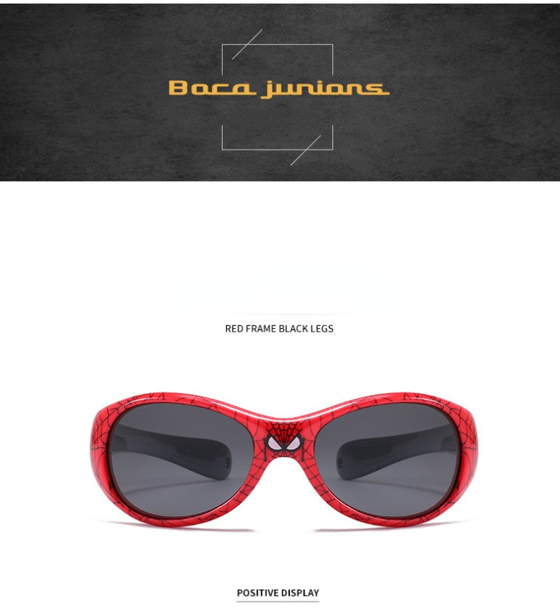 Marvel Spiderman Sunglasses Avengers Figure Cartoon Fashion Sunglasses Kids Cute Goggle Plastic Toys Boys Girls Birthday Gifts