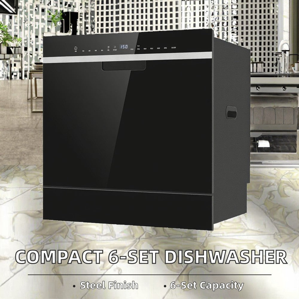10 Sets Capacity Freestanding Dishwasher for RV Hotel Household Kitchen Space Saving Stainless Steel Dish Washing Machine Pro