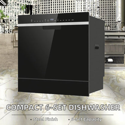 10 Sets Capacity Freestanding Dishwasher for RV Hotel Household Kitchen Space Saving Stainless Steel Dish Washing Machine Pro