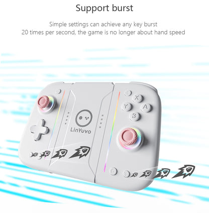 LinYuvo Wireless Switch Controller KS52 for Nintendo NS/OLED,Wireless Joypad Controller with Adjustable Vibration&Large Battery