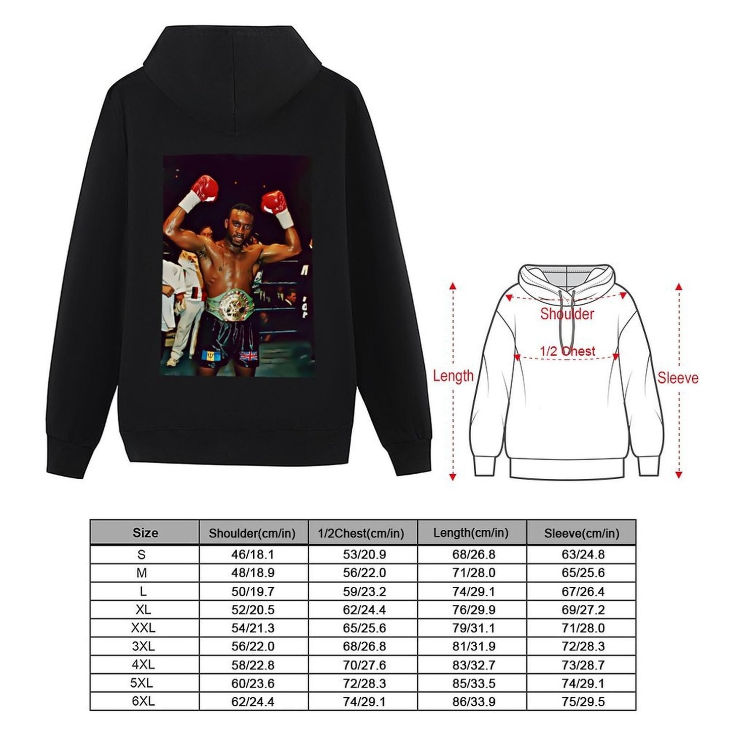 Nigel Benn - The Dark Destroyer Hoodie men's sweat-shirt anime clothes mens designer clothes new in hoodies & sweatshirts