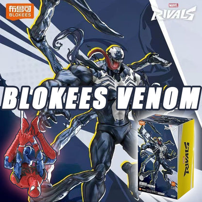 BLOKEES Classe Campeã Homem-Aranha Venom Kit Modelo Boneco de Ação Montável BLOKEES Boneco de Brinquedo Modelo Homem-Aranha Venom