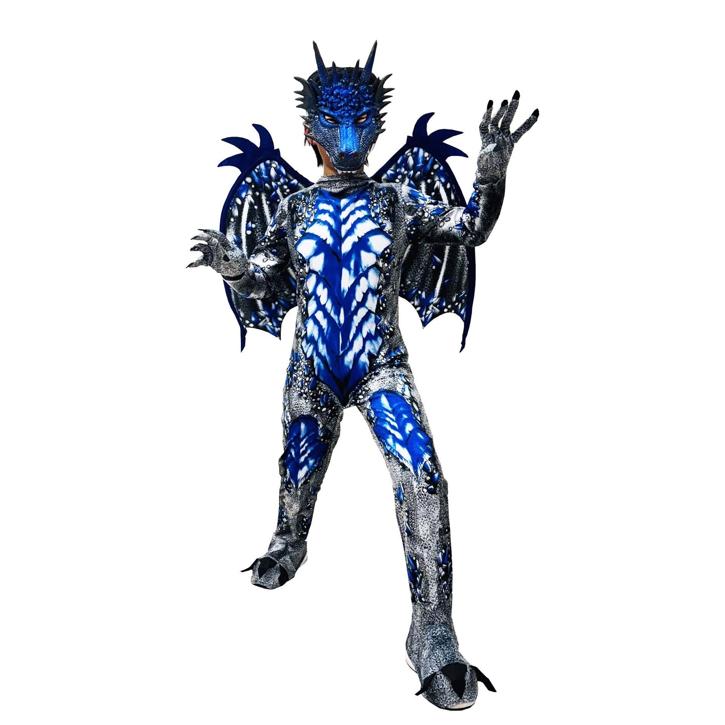 Dragon Costume for Boys Kids Onesie Fun Dress-Up for Halloween Birthday Party Carnival Cosplay