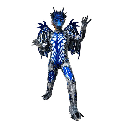 Dragon Costume for Boys Kids Onesie Fun Dress-Up for Halloween Birthday Party Carnival Cosplay