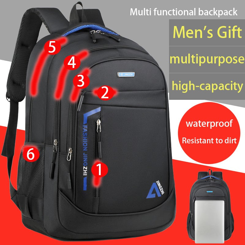 Fashionable Men's Backpack - Large Capacity, Multi functional Travel and Laptop Bag, Multi functional Bag for Leisure, Business
