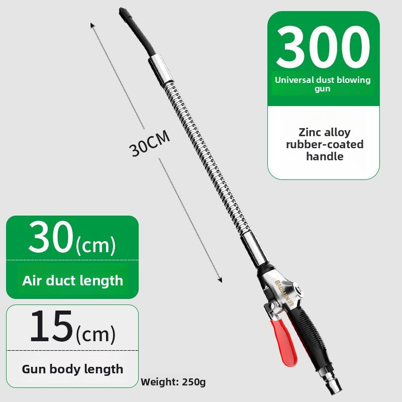 Pistola de Sopro de Ar Universal de Liga, Pistola de Água de Lavagem de Carro com Ferramentas Pneumáticas de Alto Volume Potente, Remoção de Pó de Compressor de Ar