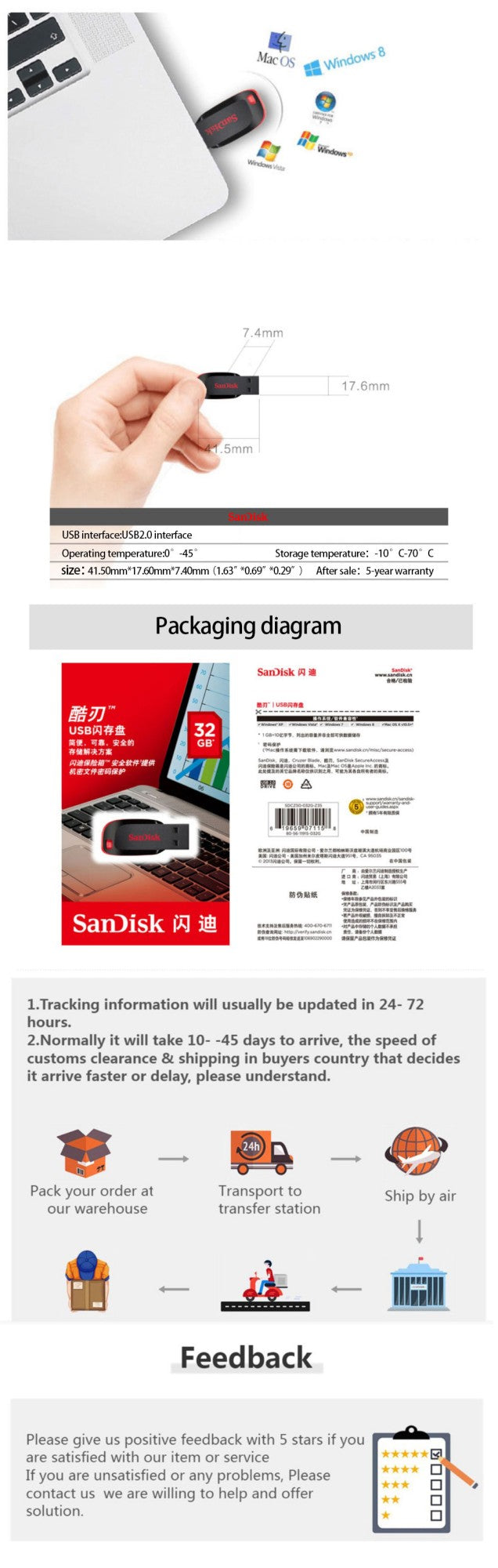 Sandisk Pendrive 128gb 64gb 32gb 16gb Mini Pen Drive USB 32 64 128 16 GB Pen Drive 2.0 USB Stick Disk on Key Memória Para Celular