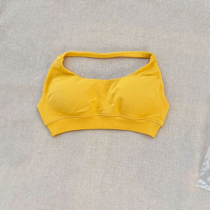 DF halter Neck Woman Sports Crop Bra  Comfortable gym bra Running Bra workout Sportswear