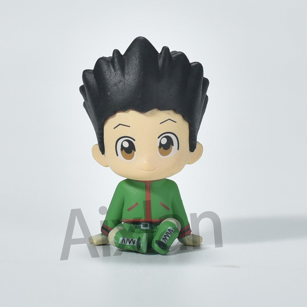 Aixlan GON FREECSS Boneco 4 PEÇAS SET Q Versão HUNTER X HUNTER Boneco de Ação PVC Presente de Natal Amine Estatueta Colecionável