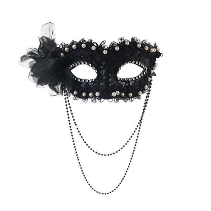 Party Masks Intricate Venice Princess Masquerade Mask Side Flower Mask Refined Cosplay Costume Mask For Party Halloween Dress
