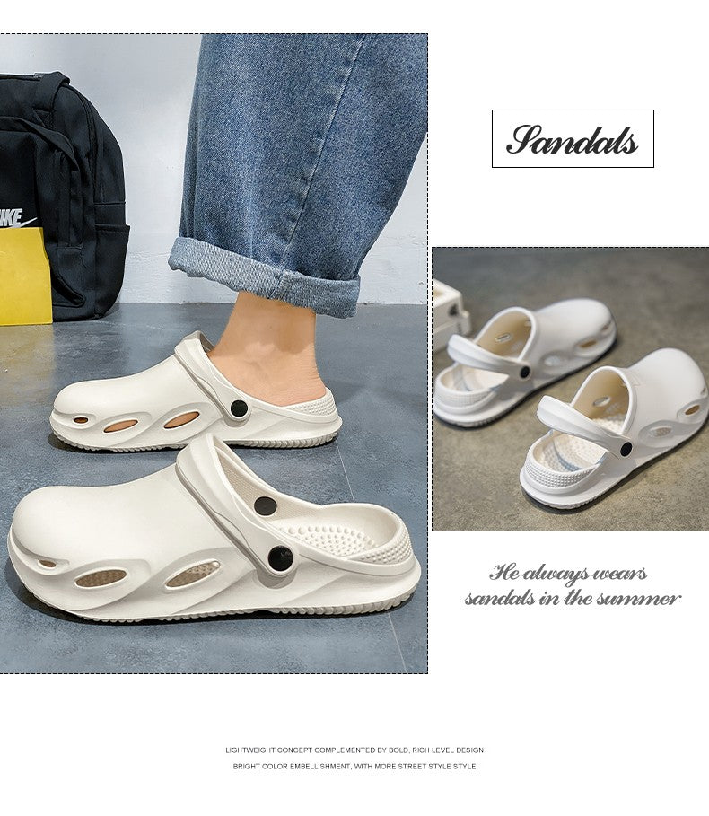 Men Outdoor Sandals Beach Comfortable Clogs Soft Slides Men Casual Shoes Garden Shoes  Lazy Shoes Are Lightweight and Versatile