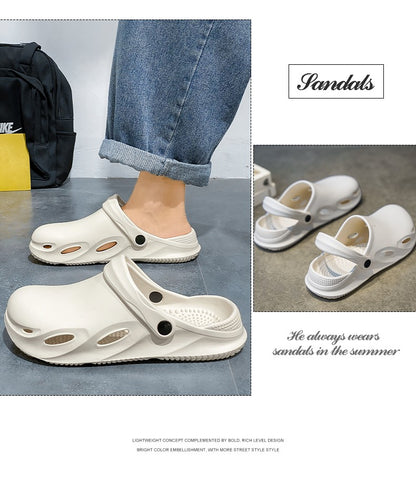 Men Outdoor Sandals Beach Comfortable Clogs Soft Slides Men Casual Shoes Garden Shoes  Lazy Shoes Are Lightweight and Versatile