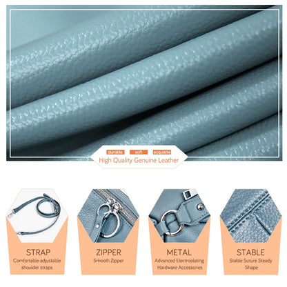 Zency Women's Handbag Genuine Leather Cowhide Cross Body Bags Ladies Shoulder Top Handle Satchel Trendy 2025 Pillow Bags Shopper