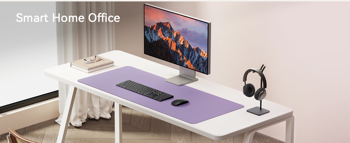 Leather Desk Mat | Computer Mat for Desk| Large Mouse Pad and Keyboard Mat | Desk Protector for Office