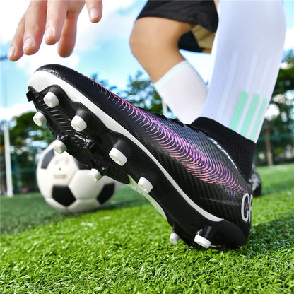 2025 New Football Shoes Society Soccer Cleats Long Nails Soccer Boot Non-slip Training Sneaker Artificial Quality Grass Footwear